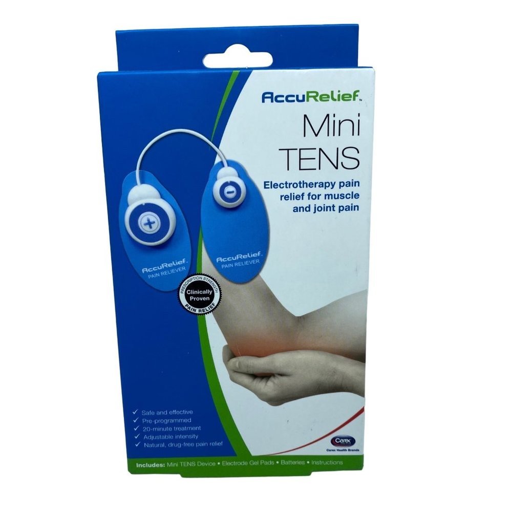 NEW NIB AccuRelief Mini TENS Electrotherapy‎ Pain Relief System Carex Health